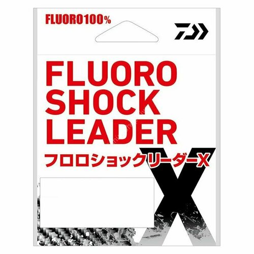 daiwa монолеска sg leader type n 30м 170lb Лидер флюорокарбоновый Daiwa Fluoro Shock Leader X #1.5 (30м, 6lb, 0.205мм) #Natural