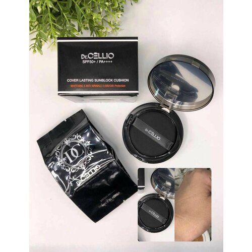 Увлажняющий тональный кушон 13 тон drCellio Moisture Sunblock Cushion 1559₽