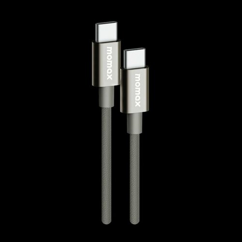 Кабель Momax Elite USB-C to USB-C 60 Вт, 1,5 м - Titanium Gold