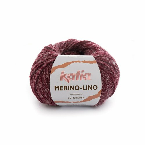 Пряжа для вязания Katia Merino-Lino (510 Burgundy red)