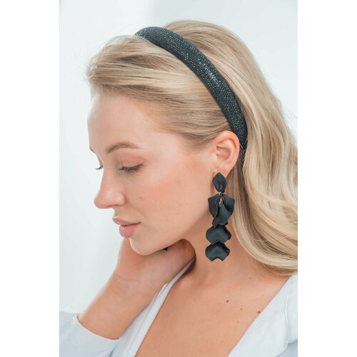 Серьги , черный