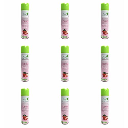 Lis Club Освежитель воздуха Клубничный фреш,300 мл,9 шт