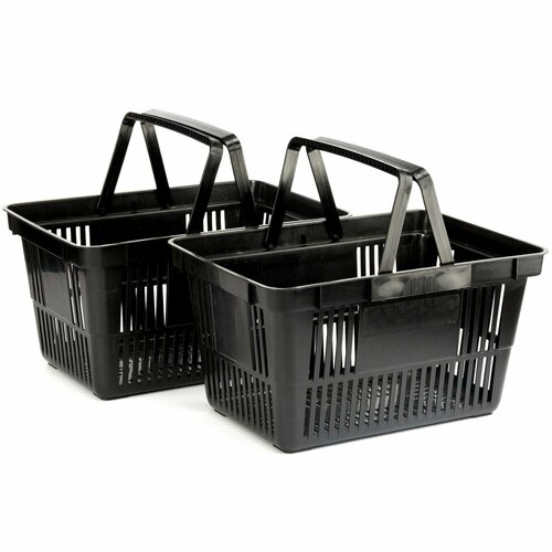 Корзина хозяйственная с ручками комплект 2 штуки для покупок для хранения для фруктов овощей 1357₽
