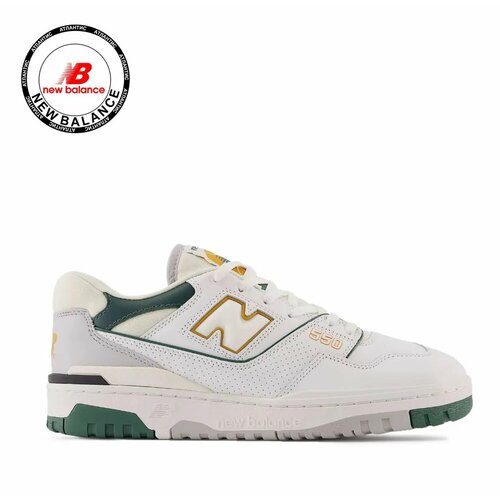 Кроссовки New Balance 550, размер 36 RU, белый, зеленый