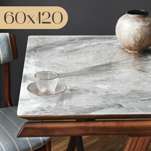 Гибкое стекло на стол 60x120 см