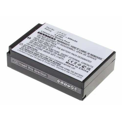 аккумулятор sino power lp e12 Аккумуляторная батарея iBatt iB-F477 650mAh, для камер EOS M EOS 100D EOS M2 EOS Rebel SL1