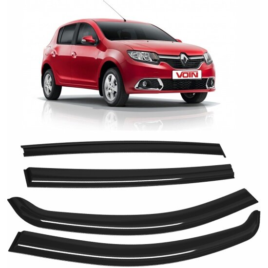 Дефлекторы окон Voin для Renault Sandero II 2014-н. в. хетчбек DEF00788