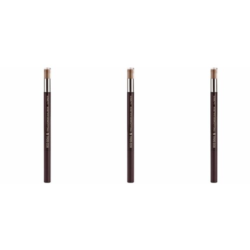 THE SAEM Карандаш-пудра для бровей Eco Soul Pencil & Powder Dual Brow 02. Deep Brown, 3 шт карандаш пудра для бровей the saem eco soul pencil