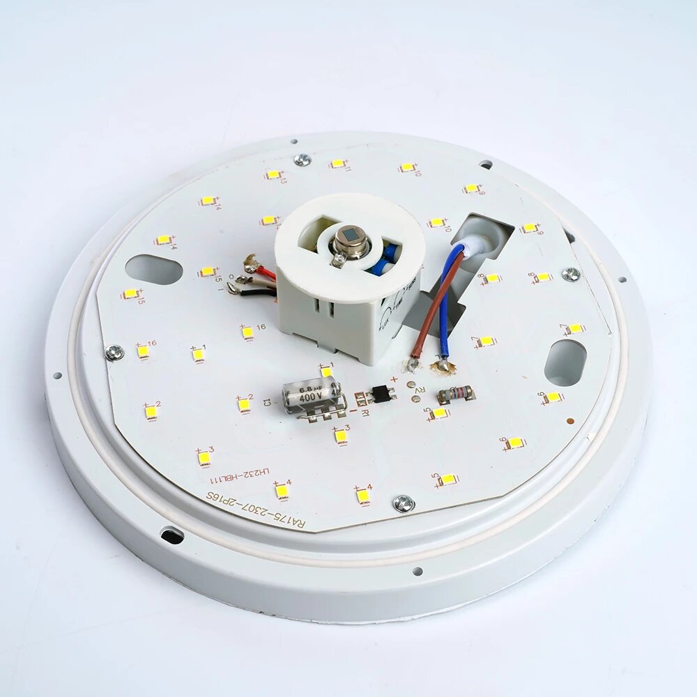 Светильник светодиодный пылевлагозащищённый с ИК-датчиком Feron AL3016 в пластиковом корпусе 12W 4000K IP65 белый (48564)