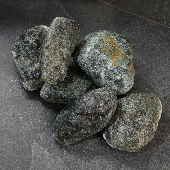 Камень для бани "Серпентинит" колотый 20 кг