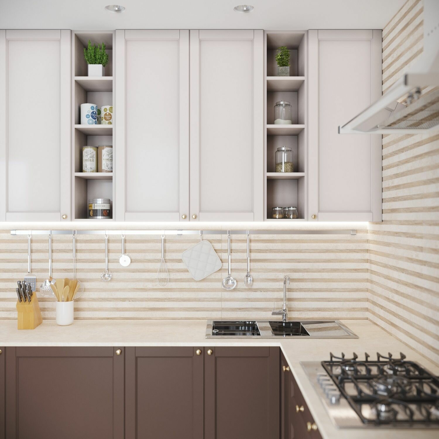 фото Керамическая плитка для стен Намиб 1Д 90х30 см (упак. 1.35 м. кв.)