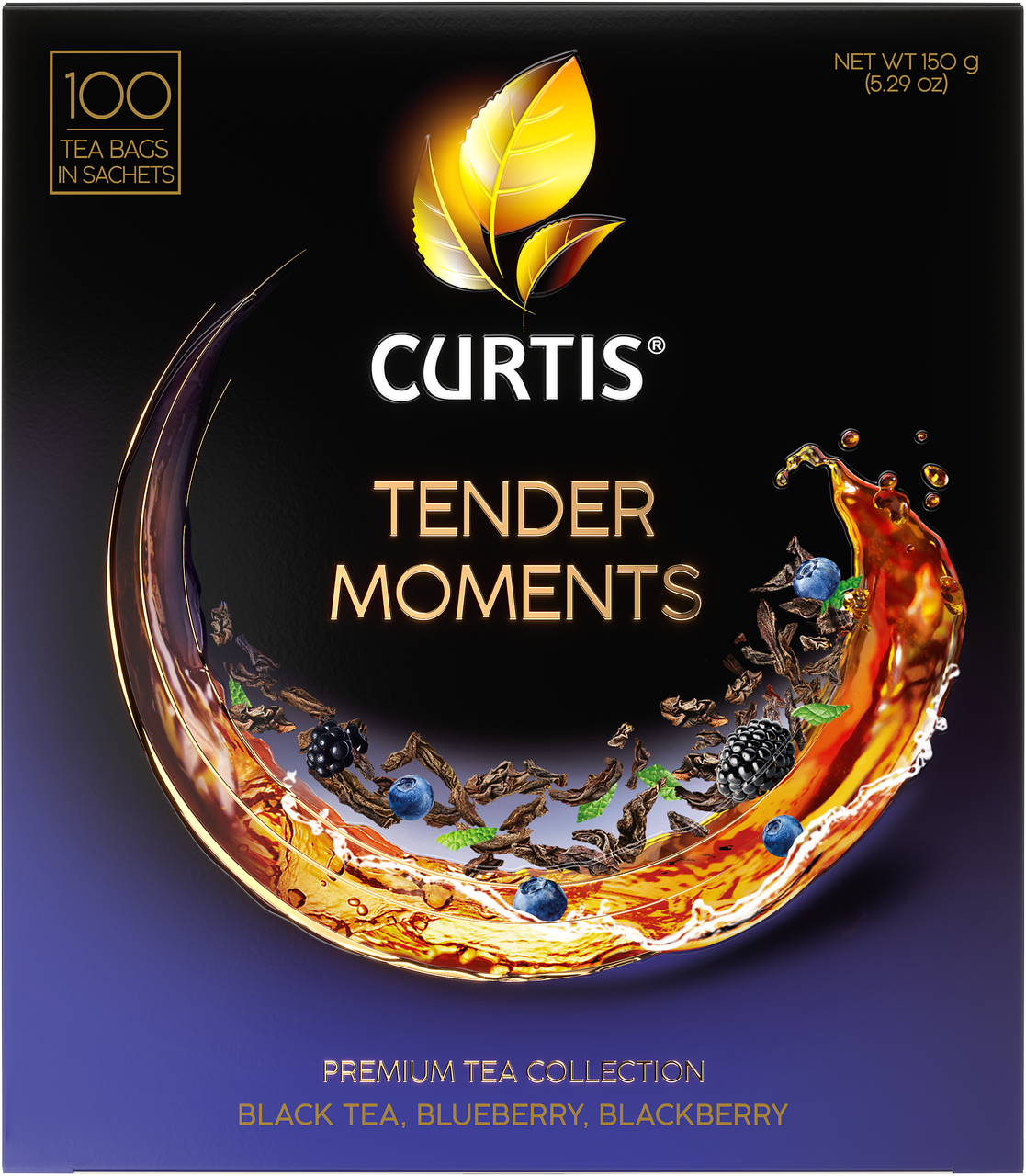 Чай черный Curtis Tender Moments, пакетированный, 1,5 г × 100 шт.