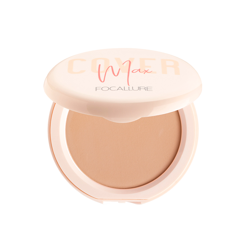 Пудра для лица Focallure Covermax Two-way-cake Pressed Powder т.3 Натуральный бежевый 6,8 г