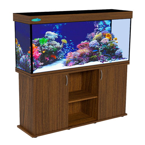 Аквариум 300 л AquariumBest с тумбой цвет Орех 121х41х67 (ДхШхВ)