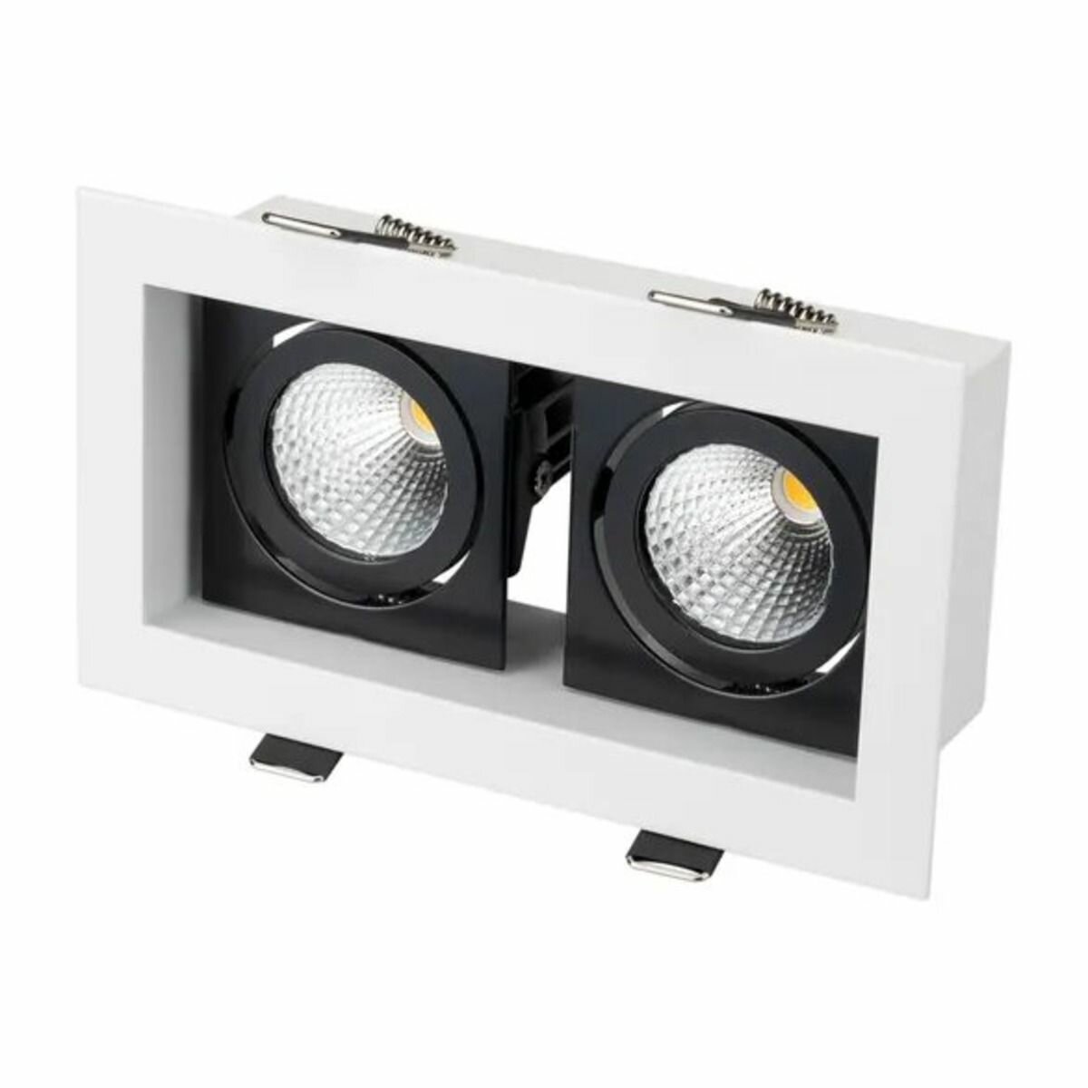 Светильник Arlight CL-KARDAN-S180x102-2x9W White(WH-BK, 38 deg), 18 Вт