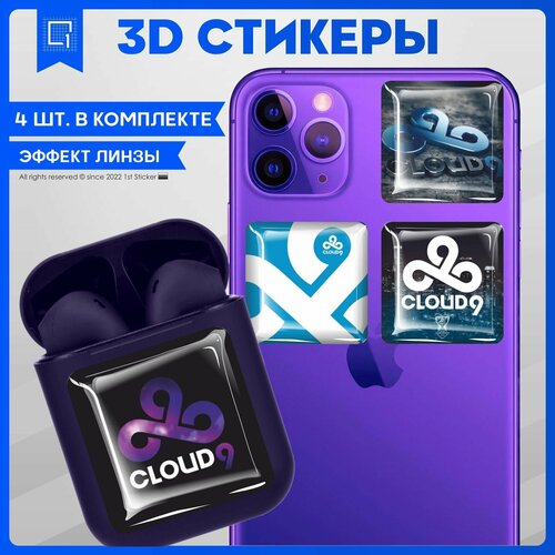 Наклейки на телефон 3D Стикеры CS GO Cloud9
