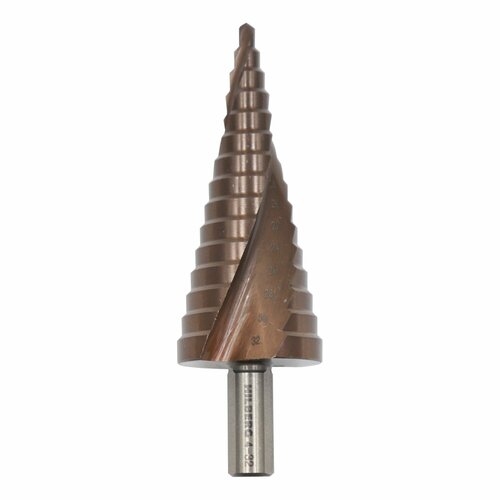 Сверло ступенчатое по металлу 4-32мм 15ступ Hilberg Р6М5 HSS-COBALT ST0432 2615₽