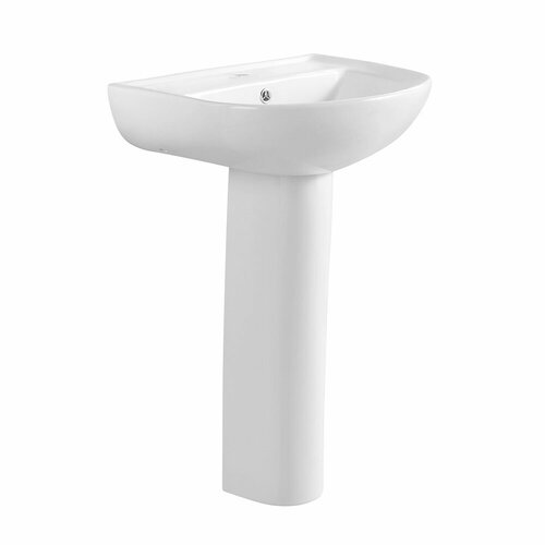 Раковина Lavelly Sitis 56 см белая с пьедесталом 1020759 9086₽