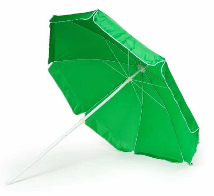 Зонт пляжный с наклоном для сада 180см полиэстер зеленый