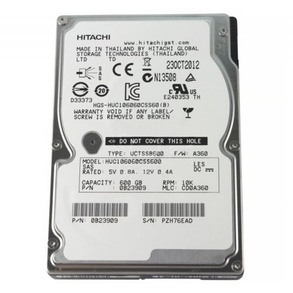 Жесткий диск Hitachi HUC106060CSS600 600Gb SAS 2,5" HDD