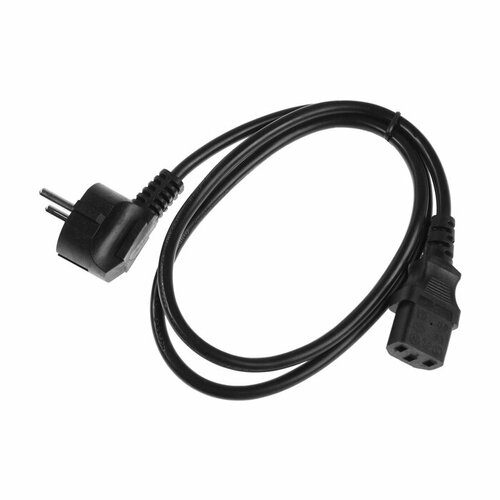 Кабель питания Cablexpert PC-186-VDE-1M, Schuko-C13, 10 А, 1 м, черный