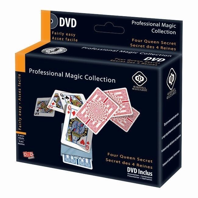 Набор для фокусов Фабрика фантазий "Professional Magic Collection", Секрет четырех Дам, с обучающим диском (010-59375)