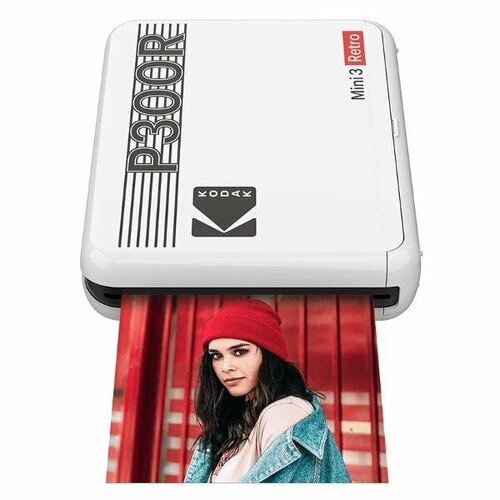 Компактный фотопринтер Kodak P300R Mini 3 Retro Printer белый 1702700₽