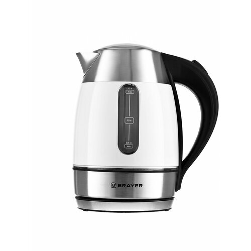 Чайник электрический 17Л 2200ВТ диск стекло С пласт покрытием нерж СТ BRAYER 421900₽