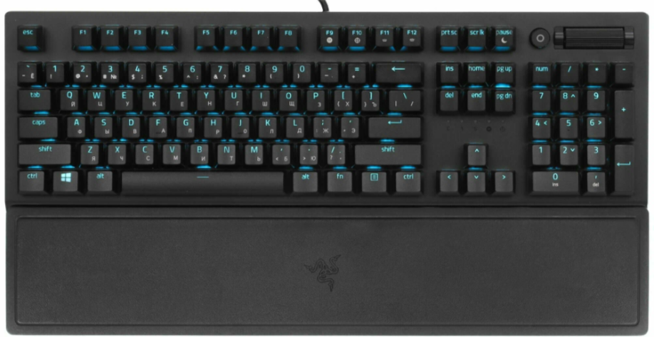 Игровая клавиатура Razer BlackWidow V3 Razer Yellow Switch, black, русская