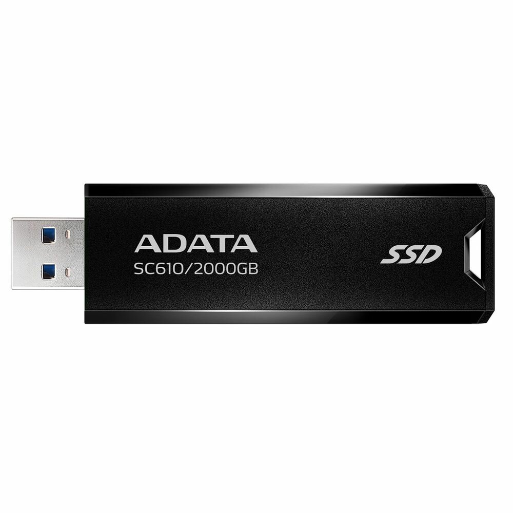 SSD жесткий диск USB 3.2 2TB BLACK SC610-2000G-CBK/RD ADATA