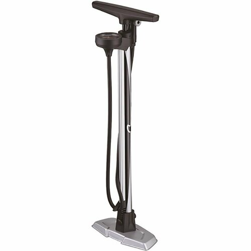 Насос напольный Giyo GF-54E универсальная насадка манометр 25 серебристый Насос напольный STG GF-54E универсальная насадка манометр 25 серебристый 4540₽