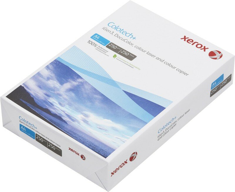 003R94671, Бумага для цв. лазер. печ. Xerox Colotech + ( A4, 250 г/кв. м, 250)