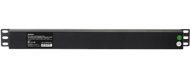 Exegate EX280841RUS Блок розеток ExeGate ServerPro PDU-19H802 Al-8S-EU1.8-SW, 19",1U,алюм, 8Schuko, евровилка, 1.8м - фото №11