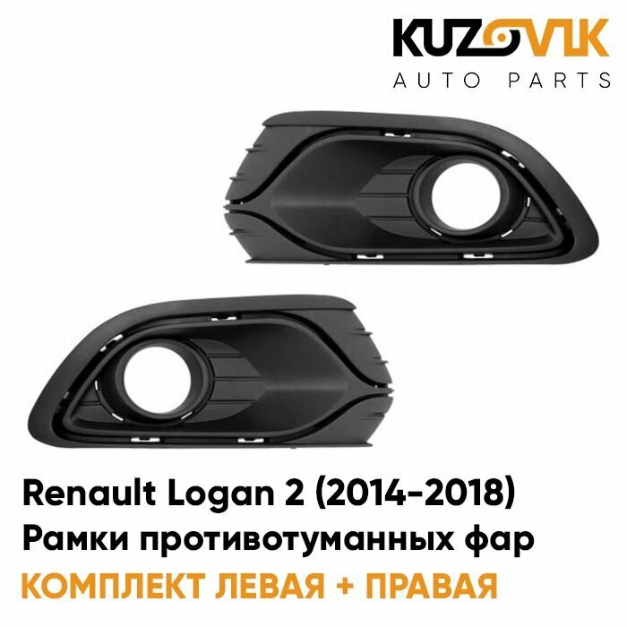 Рамки противотуманных фар Renault Logan 2 (2014-2018)