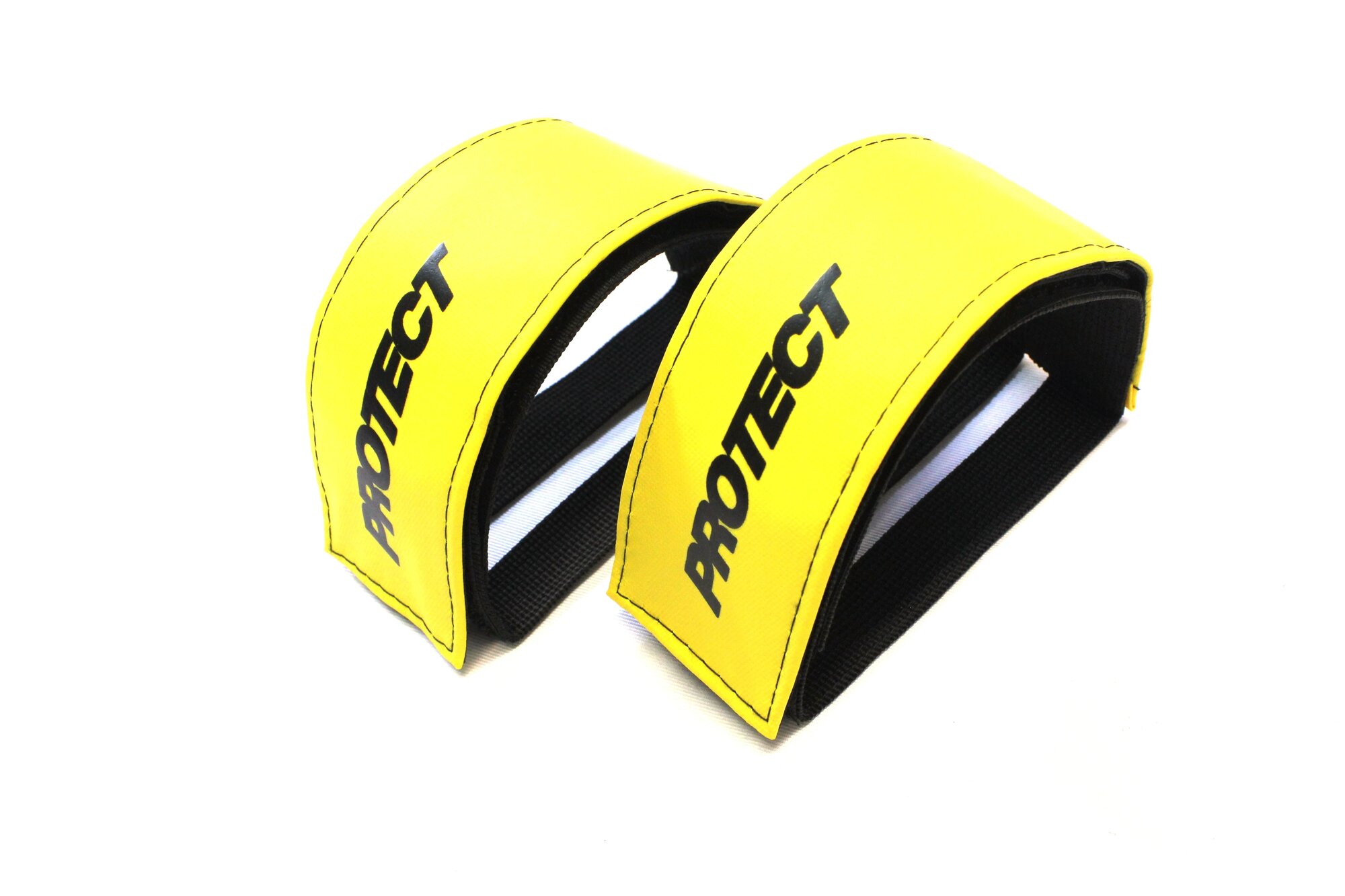 Стрепы для педалей велосипеда 2 штуки, р-р 48,5х5 см цвет желтый PROTECT™