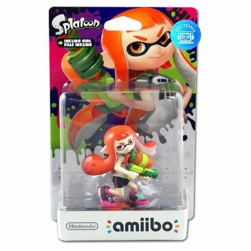 интерактивная фигурка amiibo splatoon inkling girl neon pink инклинг девочка nintendo switch Фигурка Amiibo Splatoon Inkling Girl (Orange)