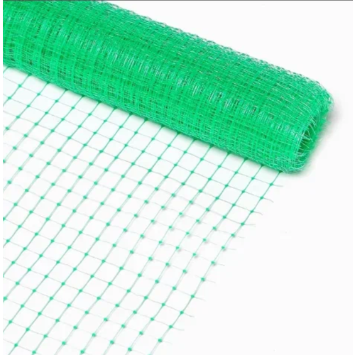 Сетка садовая пластиковая мягкая 1х10 м с ячейками 15х15 мм, сетка зеленая, для растений