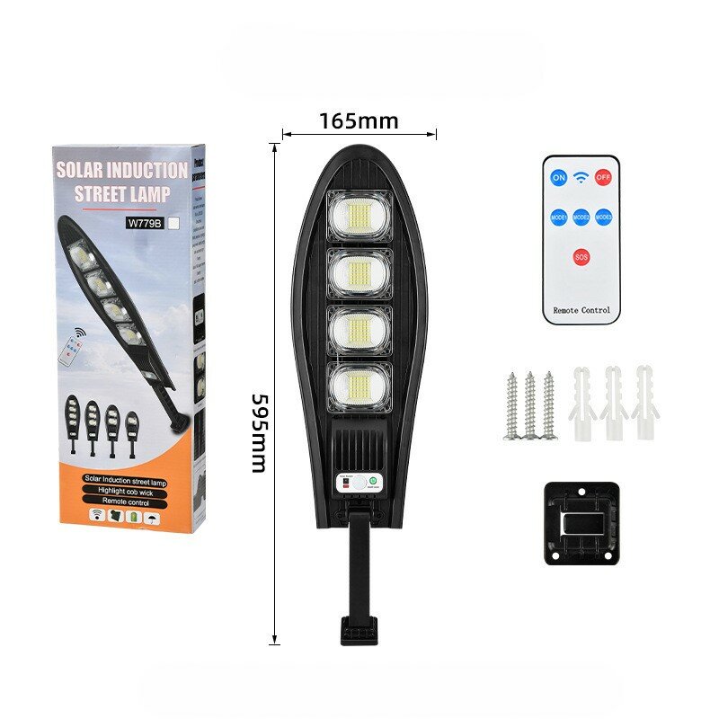 фото Уличный светильник, Светодиодный прожектор с датчиком движения с солнечной панелью, 128 LED