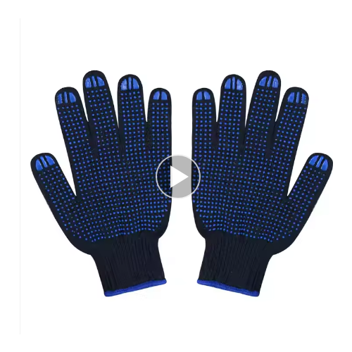 Износостойкие многоразовые перчатки с ПВХ хозяйственные промышленные защитные рабочие удобные дышащие садовые хлопчатобумажные перчатки 20 шт