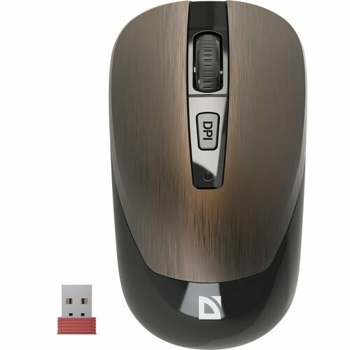 Мышь Defender Wave MM-995 беспроводная оптическая1600 dpi 1xАA не в компл коричневая комплект из 3 шт 238300₽
