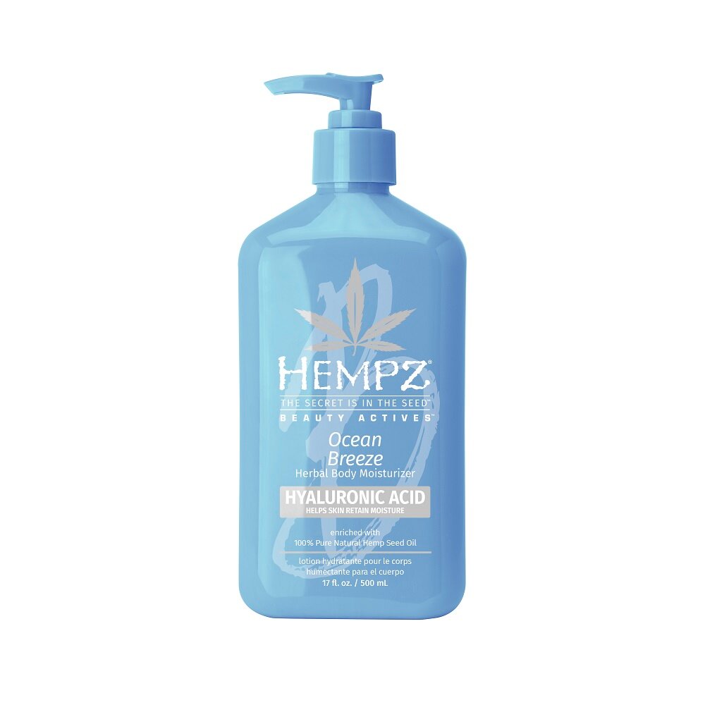 Hempz Beauty Actives Ocean Breeze - Хэмпз Молочко для тела с гиалуроновой кислотой "Свежий ветер", 500 мл -