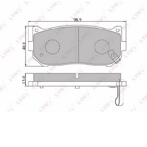 Колодки тормозные задние подходит для Kia Carens 02>/Clarus 96>/ Shuma II >04/Sephia 95>/Spectra 05> BD-4401 lynx 1шт