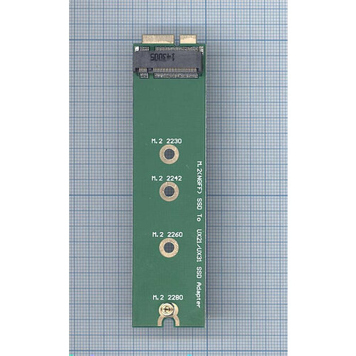 Переходник M.2 (NGFF) SSD на SSD 18 контактный адаптер для Asus UX31 Zenbook адаптер gsmin dp37 m 2 ngff sata на thinkpad x1 carbon переходник преобразователь зеленый