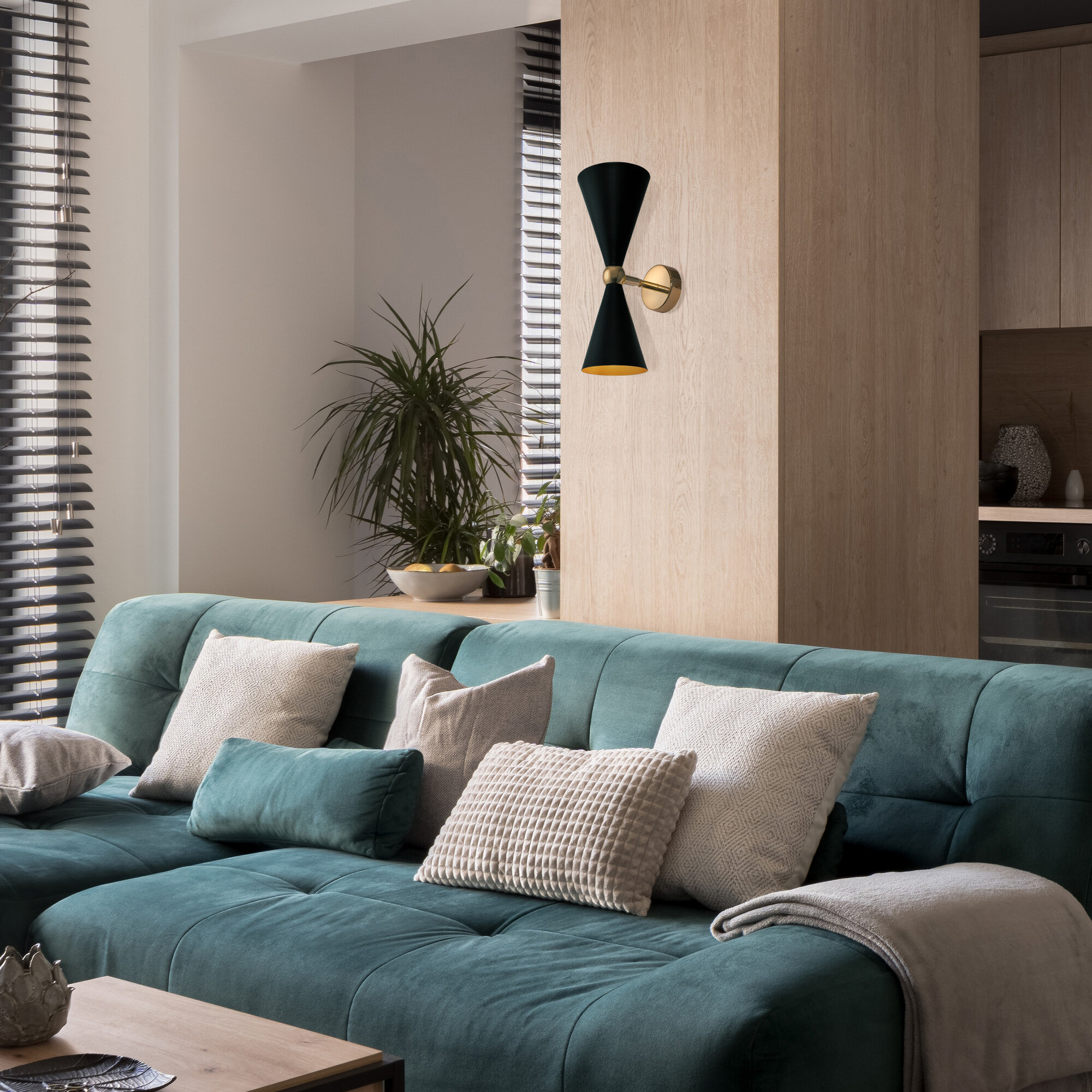 Бра MAYTONI Vesper MOD108WL-02GB, E14, 80 Вт, кол-во ламп: 2 шт., черный Hoff - фото №8