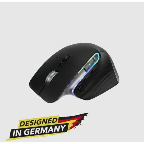 Беспроводная игровая компьютерная мышь с RGB подсветкой - Carrera 201 чёрный 3990₽