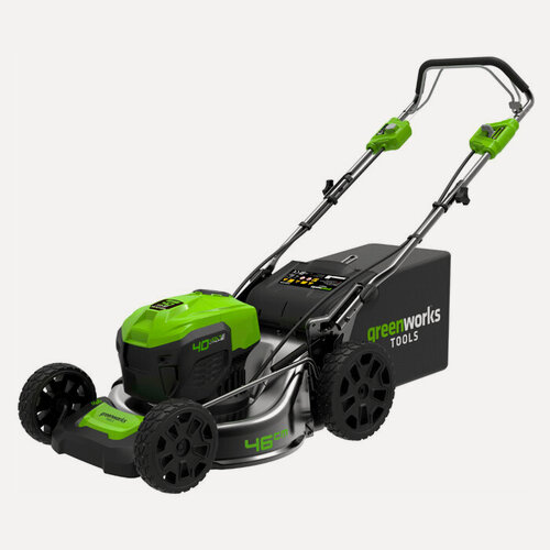 Изображение товара Газонокосилка аккумуляторная Greenworks GD40LM46SP, самоходная, 40В, 46 см, без АКБ и ЗУ