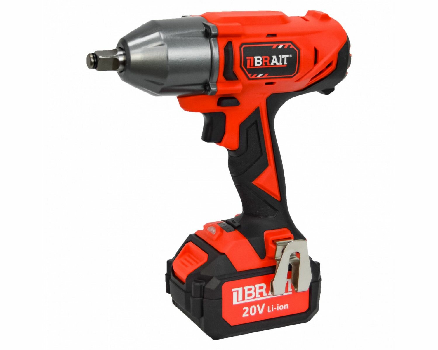 фото Гайковерт BRAIT акк. ударный BCIW20-4-400PU PRO (20В, Li-ion,1х4Ач,400Hм, HEX 1/2") 2.3кг кейс