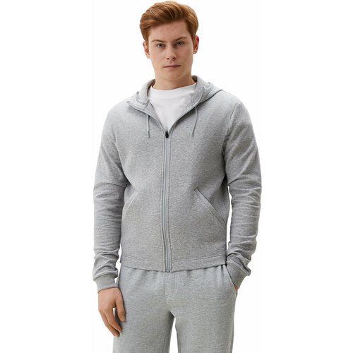 фото Толстовка reebok active collective dreamblend full zip hoodie, размер m, , серый