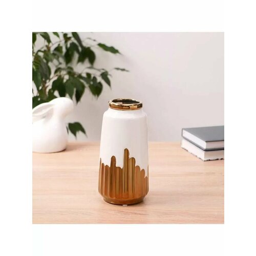 Ваза настольная Очарование 10х20 см d-6 см белый 1421₽