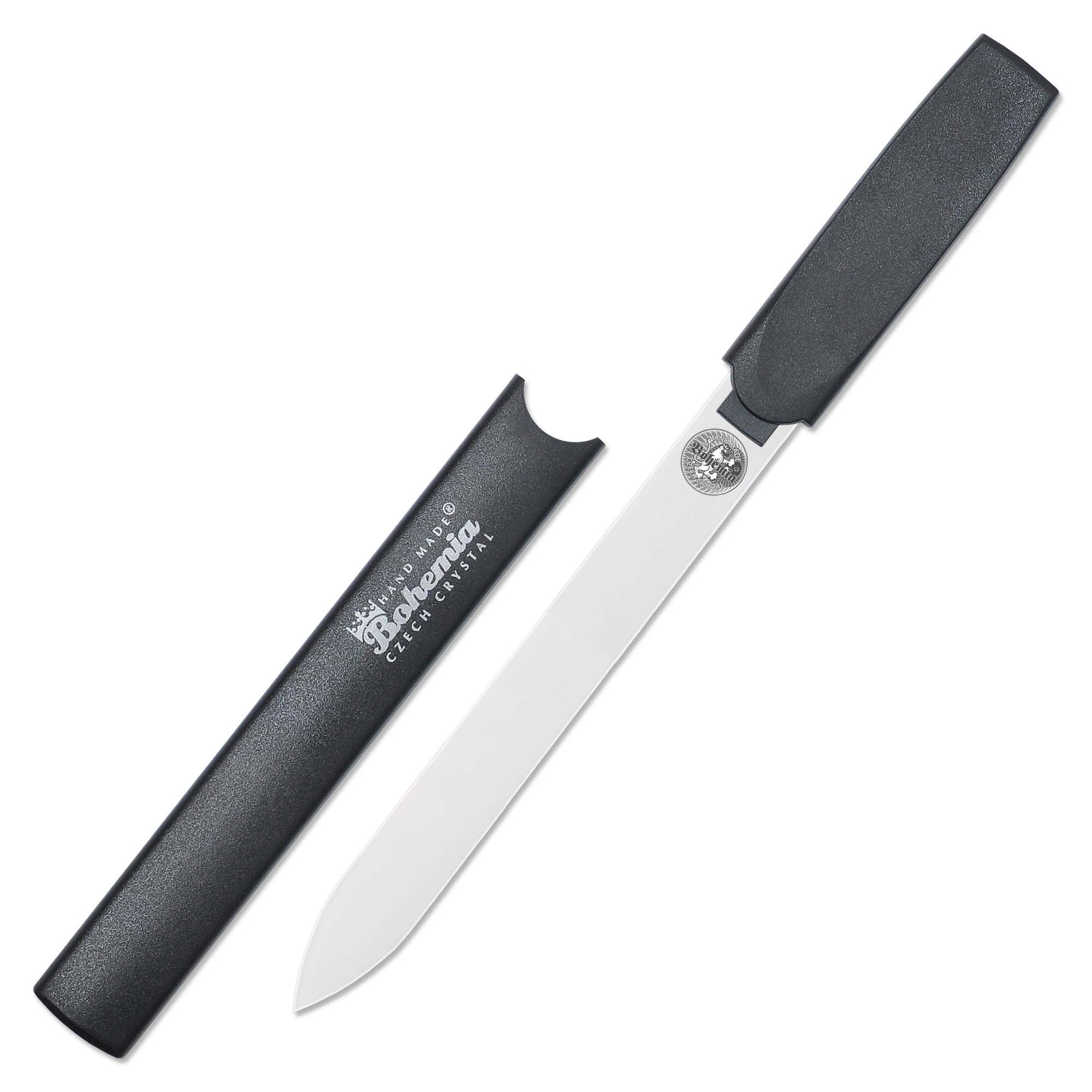 Пилка для ногтей BOHEMIA Czech Glass Nail Files стеклянная в пластиковом футляре